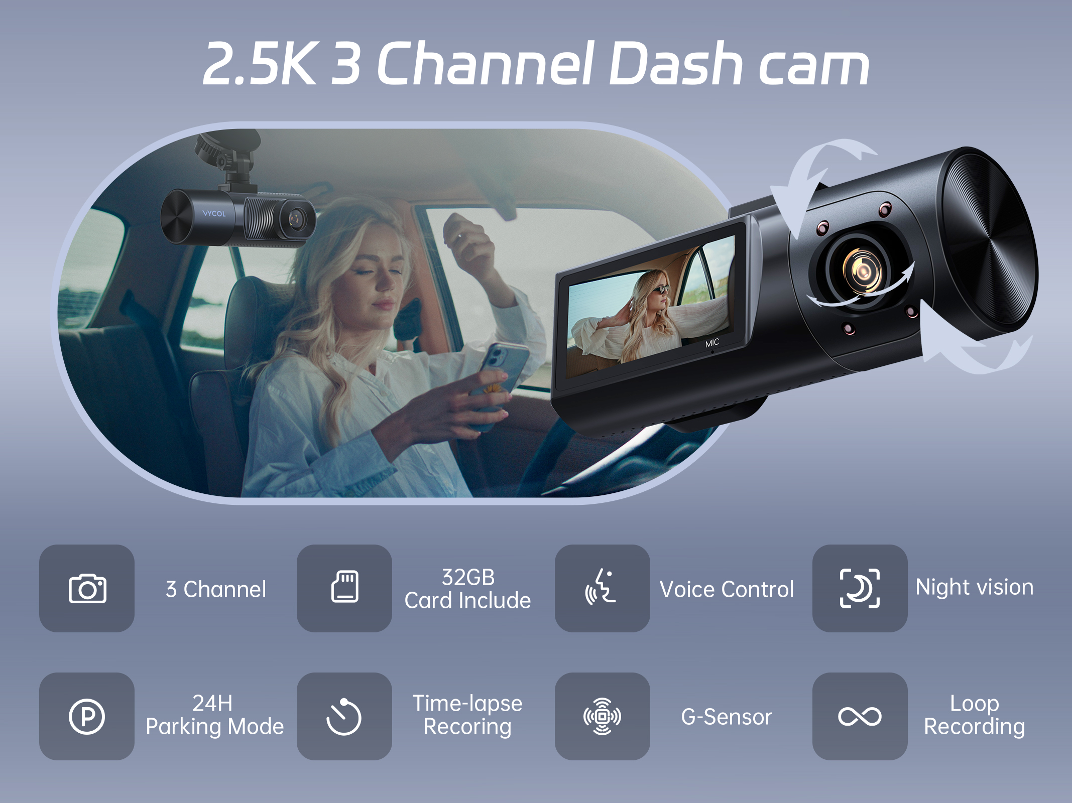 Orbit 3 Mirror Dash Cam 封面图
