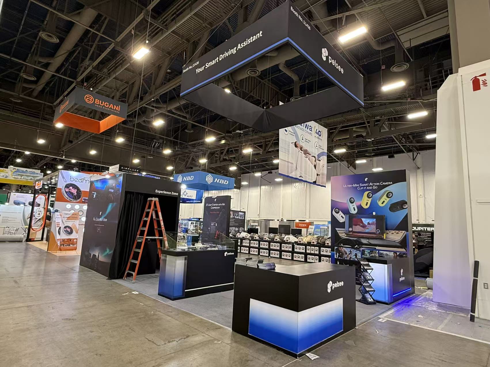 Pelsee Mirror Dash Cam Exhibition booth poster 封面图